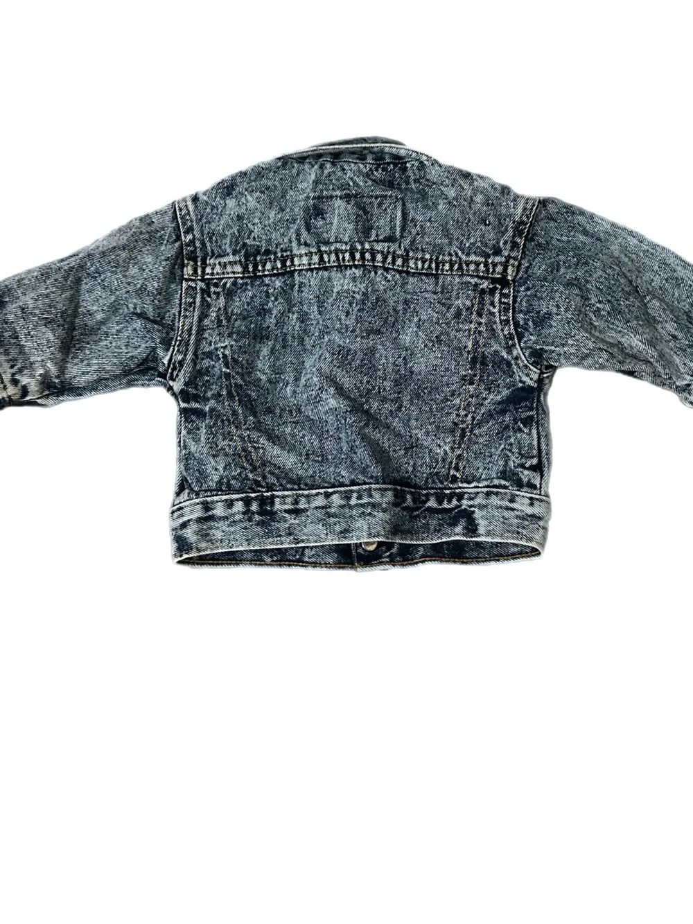 12m Levi's Baby Acid-Wash Denim Jean Jacket - Blue/Gray 12 Month